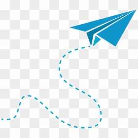 Contact Us - Paper Airplane - Gambar Pesawat Kertas Vektor, HD Png Download - paper airplane png