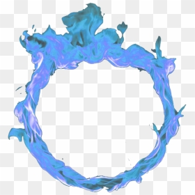 Blue Fire Png - Circle Blue Fire Png, Transparent Png - blue flame png