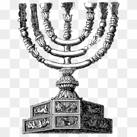 Vintage Menorah Illustration Clip Arts - Menorah Illustration, HD Png Download - menorah png