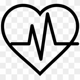 Transparent Heart Line Png - Icon Heart Beat Png, Png Download - heartbeat line png
