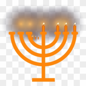Menorah Candle Clip Art Twisted Candlelight Transprent - Clip Art Menorah Hanukkah, HD Png Download - menorah png