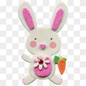 Hand-painted White Rabbit Sugar Png Transparent Material - Stuffed Toy, Png Download - sugar png
