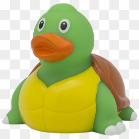 Turtle Rubber Duck By Lilalu - Duck, HD Png Download - rubber duck png
