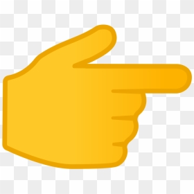 Backhand Index Pointing Right Icon - Finger Pointing Right Emoji, HD Png Download - hand pointing png