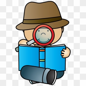 Detective Reading Private Investigator Non - Book Detective Clipart, HD Png Download - detective png