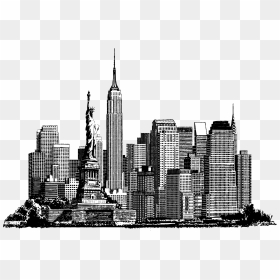 New York Skyline - Metropolitan Area, HD Png Download - new york skyline png
