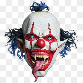 Mask Máscara Clown Palhaço Terror Horror @lucianoballac - Scary Clown Mask, HD Png Download - horror png