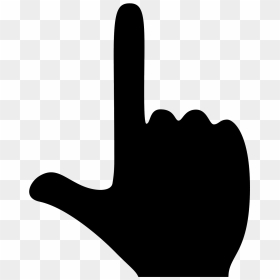 Finger Up Icon - Pointing Black Hands Transparent, HD Png Download - hand pointing png
