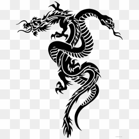 Snake Dragon Ouroboros Clip Art - Chinese Zodiac Snake Tattoo Designs, HD Png Download - ouroboros png