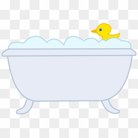 Bubbly Cartoon Bathroom Crossair - Clip Art, HD Png Download - bathtub png