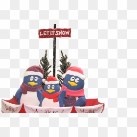 The Penguin Snowing Christmas Tree - Christmas, HD Png Download - snowing png