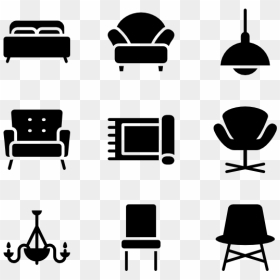 Eames Lounge Chair Table Computer Icons Furniture Couch - Furniture Icon, HD Png Download - furniture png