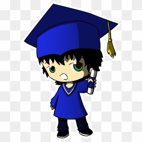 Graduation Logos Images - Graduation Anime, HD Png Download - anime boy png