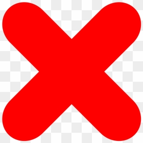 Picture - Wrong Red Cross Symbol, HD Png Download - wrong png