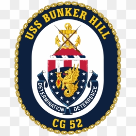 Uss Bunker Hill Cg-52 Crest - Battle Of Bunker Hill Logo, HD Png Download - hill png