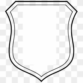 Blank White Shield Clip Art At Clker - Monochrome, HD Png Download - blank shield png