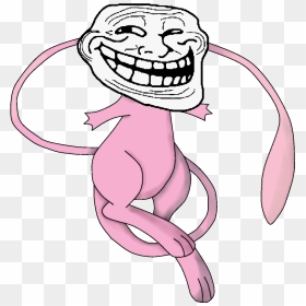 Mew By Shivaglaceon-d4883m1 - Troll Face Without Background, HD Png Download - troll face png no background