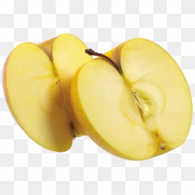 Download For Free Apple In Png - Cut Yellow Apple, Transparent Png - apple.png