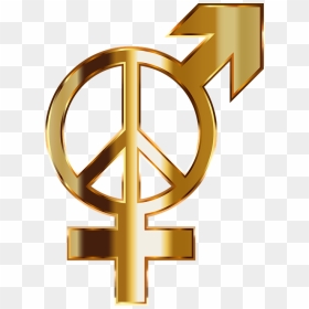 Gold Gender Logos Transparent Background, HD Png Download - peace png