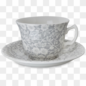 Png Tea Cup And Saucer-pluspn - Grey Tea Cup, Transparent Png - teacup png