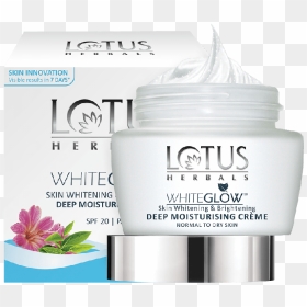 Lotus Herbals Whiteglow Skin Whitening & Brightening - Lotus Whitening And Brightening Day Cream, HD Png Download - white glow png