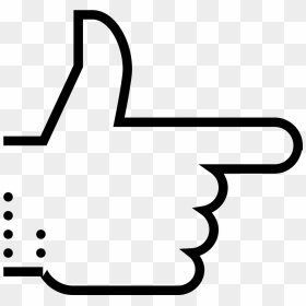 Transparent Hand Pointing At You Png - Thumb Signal, Png Download - hand pointing png