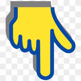 Finger Pointing Down Clipart, HD Png Download - hand pointing png