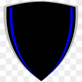 Black Shield Png - Black And Blue Shield Png, Transparent Png - blank shield png