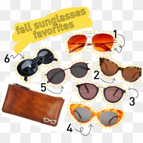 Aviator Sunglass , Png Download - Orange, Transparent Png - sunglass png