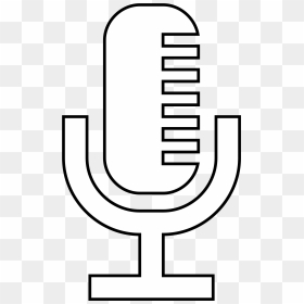 Microphone Logo - Clipart Best - Mic Black And White Clipart, HD Png Download - vintage microphone png