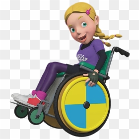 Fireman Sam Character In Wheelchair - Fireman Sam Disabled Character, HD Png Download - wheelchair png