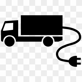 Electric Cable Lorry Truck Icon 1 - Truck Png Black And White, Transparent Png - truck icon png