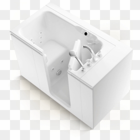 Kohler Walk In Tub With Open Door - Bathtub, HD Png Download - bathtub png