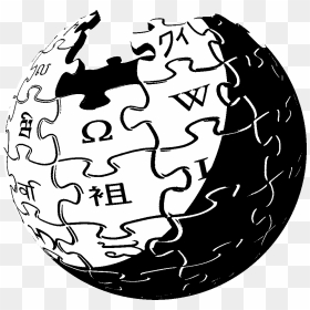 Wikipedia Logo Black And White - Black And White Jpg, HD Png Download - black and white png