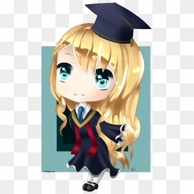 Anime Graduation Chibi, Png Download - Girl Graduating Drawing Anime, Transparent Png - anime boy png