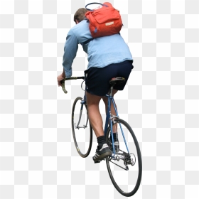 Human Cycling Png Clipart Background - Person On Bike Png, Transparent Png - cyclist png