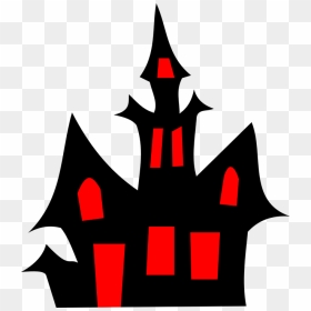 House Halloween Silhouette Cartoon Dark Horror - Haunted House Clip Art, HD Png Download - horror png
