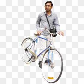 Riding Bicycle Png - Person On Cycle Png, Transparent Png - cyclist png