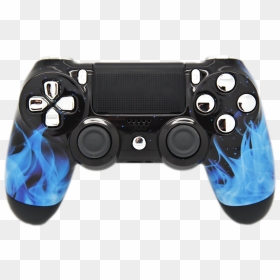 Blue Flame Ps4 Controller , Png Download - Custom Blue Flame Ps4 Controller, Transparent Png - blue flame png