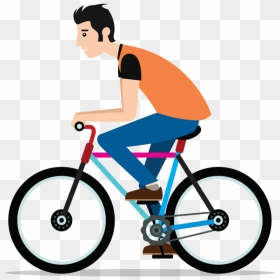 Riding Bicycle Png - Riding A Bike Clipart Png, Transparent Png - cyclist png