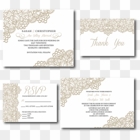 Ws Design Co Elegant Wedding Invitations, HD Png Download - wedding card border design vector png