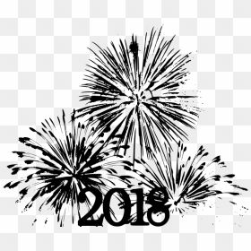 Transparent New Years Fireworks Clipart - Bunga Api Vector Png, Png Download - new years eve png