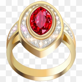 Gold Jewellery Ring Png, Transparent Png - diamond ring png
