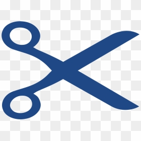 Free Clip Art Scissors Clipart Image - Scissors Icon Blue, HD Png Download - barber scissors png