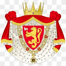 Coat Of Arms Of Norway - Norwegian Royal Coat Of Arms, HD Png Download - blank shield png