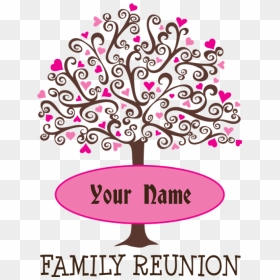 Clipart Trees Family Reunion, Clipart Trees Family - T Shirt Design With Family Tree Family Reunion, HD Png Download - family tree png