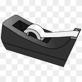 Scotch Tape Clip Art, HD Png Download - black and white png