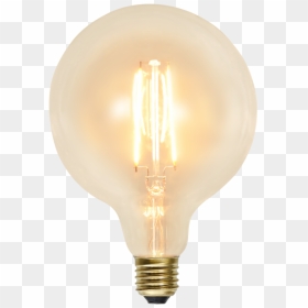 Led Lamp E27 G125 Soft Glow - Incandescent Light Bulb, HD Png Download - white glow png