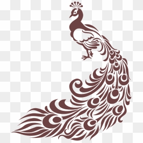 Peacock Drawing, Peacock Painting, Peacock Art, Peacock - Simple Fabric Painting Designs, HD Png Download - single peacock feathers png