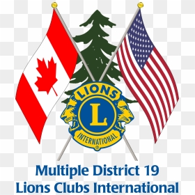 Md19 Logo - Lions Club Vision And Hearing, HD Png Download - lions logo png